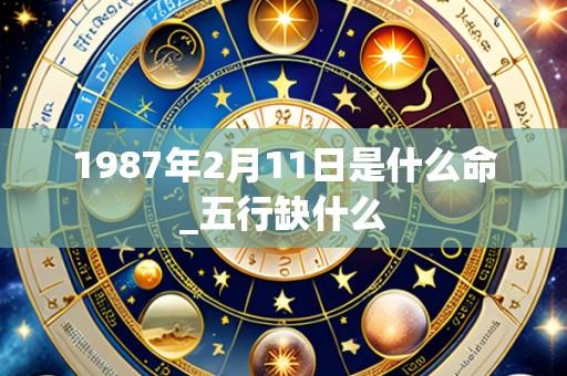 1987年2月11日是什么命_五行缺什么