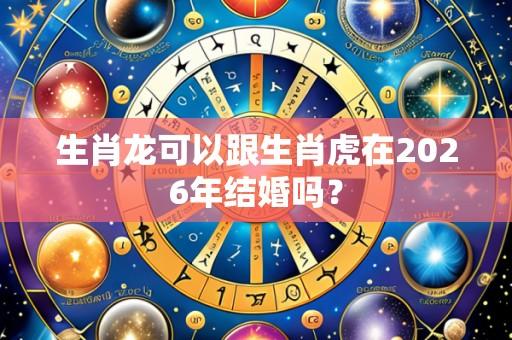 生肖龙可以跟生肖虎在2026年结婚吗？