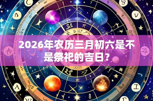 2026年农历三月初六是不是祭祀的吉日?