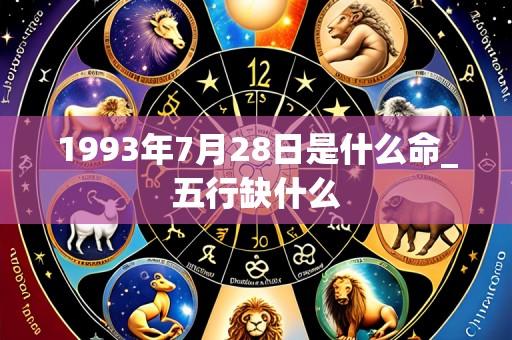 1993年7月28日是什么命_五行缺什么
