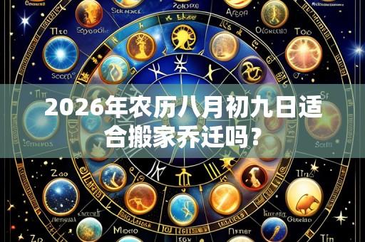 2026年农历八月初九日适合搬家乔迁吗？