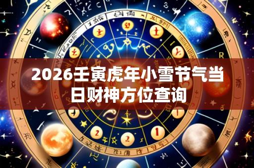 2026壬寅虎年小雪节气当日财神方位查询