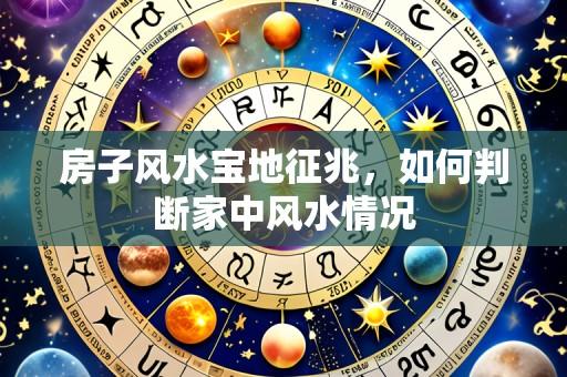 房子风水宝地征兆,如何判断家中风水情况