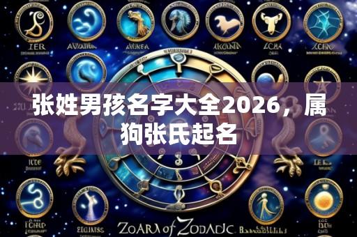 张姓男孩名字大全2026,属狗张氏起名