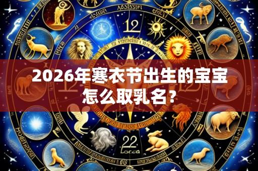 2026年寒衣节出生的宝宝怎么取乳名？