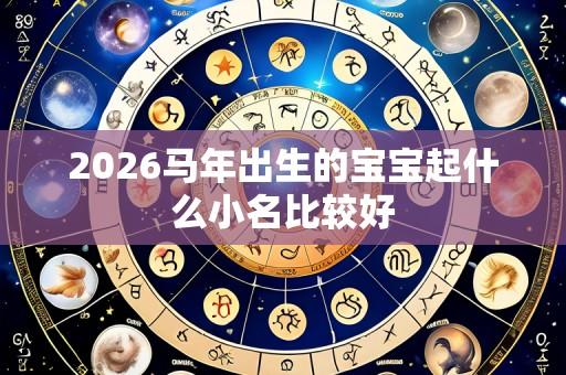 2026马年出生的宝宝起什么小名比较好