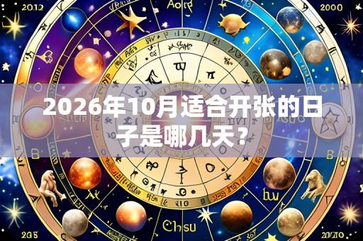 2026年10月适合开张的日子是哪几天?