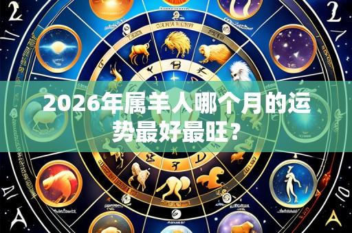 2026年属羊人哪个月的运势最好最旺?