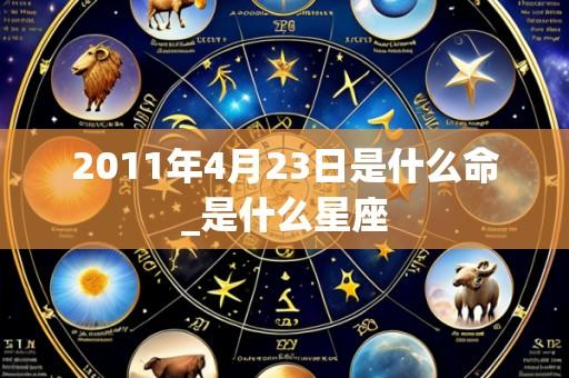2011年4月23日是什么命_是什么星座