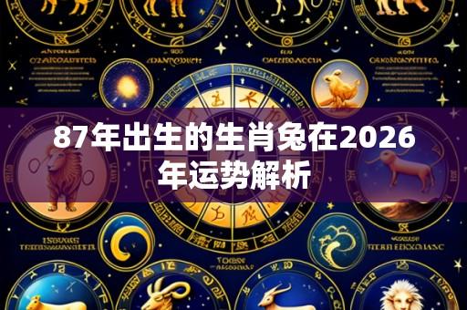87年出生的生肖兔在2026年运势解析