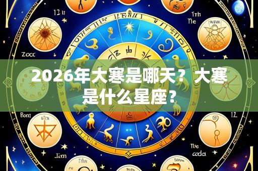 2026年大寒是哪天?大寒是什么星座?