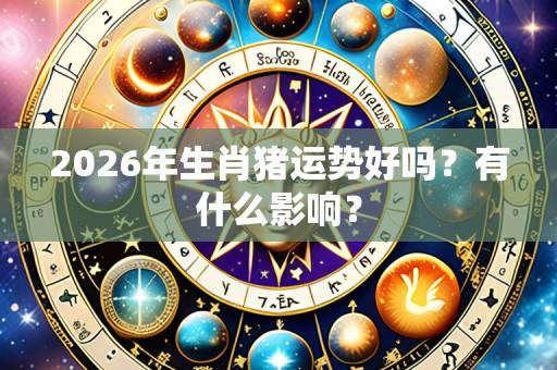 2026年生肖猪运势好吗?有什么影响?