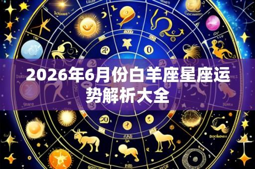 2026年6月份白羊座星座运势解析大全