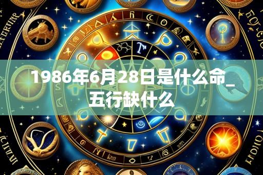 1986年6月28日是什么命_五行缺什么