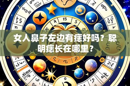 女人鼻子左边有痣好吗？聪明痣长在哪里？