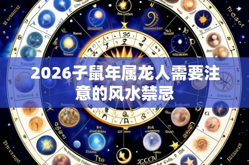 2026子鼠年属龙人需要注意的风水禁忌
