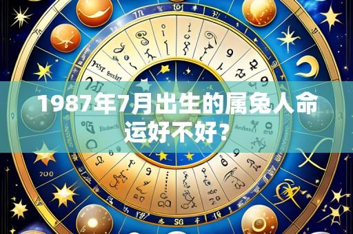1987年7月出生的属兔人命运好不好？