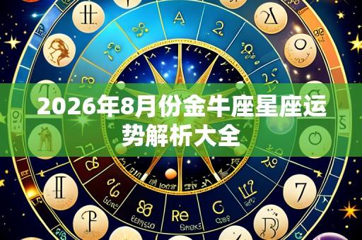 2026年8月份金牛座星座运势解析大全