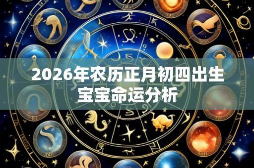 2026年农历正月初四出生宝宝命运分析