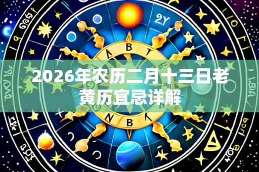 2026年农历二月十三日老黄历宜忌详解