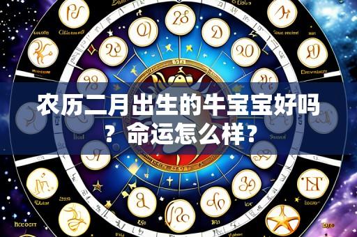 农历二月出生的牛宝宝好吗?命运怎么样?