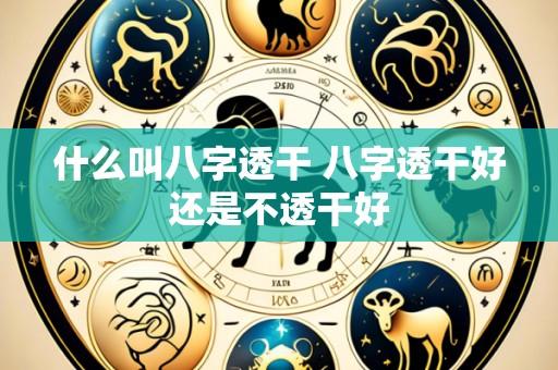 什么叫八字透干 八字透干好还是不透干好
