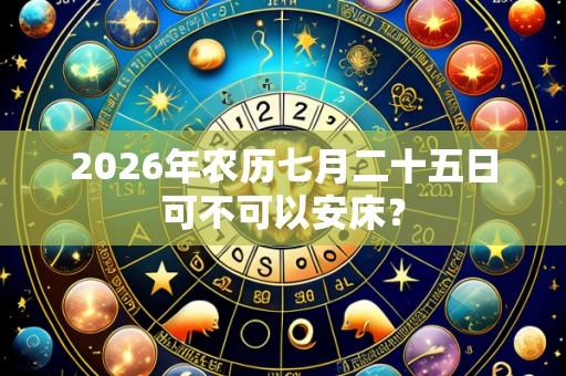 2026年农历七月二十五日可不可以安床？