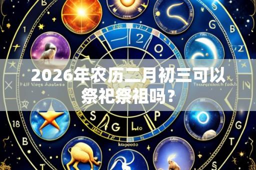 2026年农历二月初三可以祭祀祭祖吗？