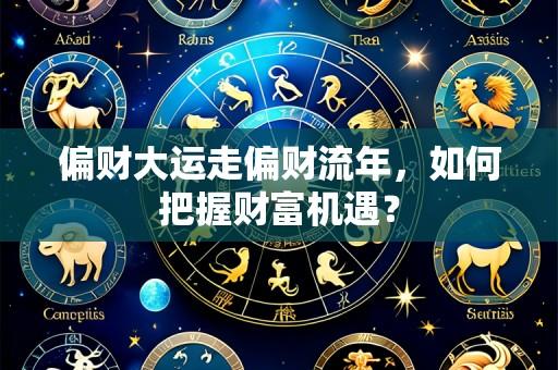 偏财大运走偏财流年，如何把握财富机遇？