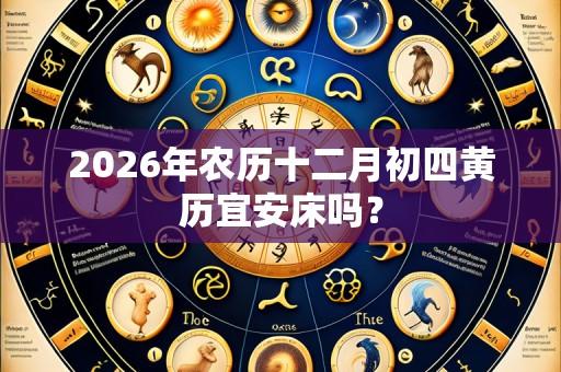 2026年农历十二月初四黄历宜安床吗?