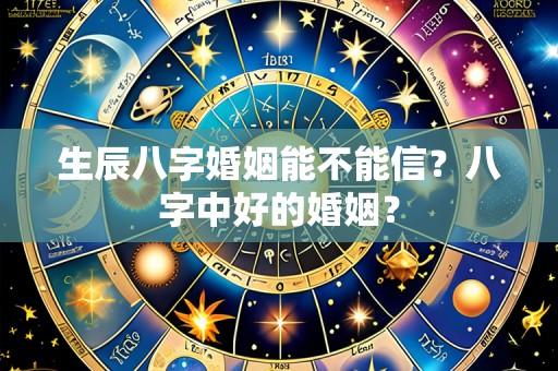 生辰八字婚姻能不能信?八字中好的婚姻?