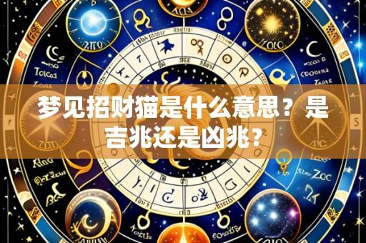 梦见招财猫是什么意思?是吉兆还是凶兆?