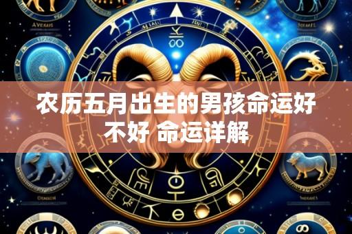 农历五月出生的男孩命运好不好 命运详解