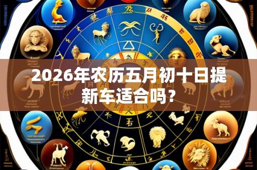 2026年农历五月初十日提新车适合吗?