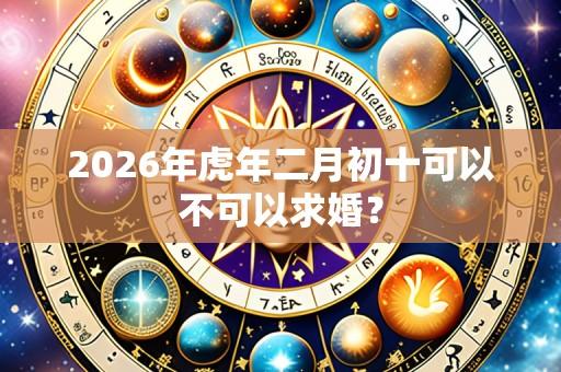 2026年虎年二月初十可以不可以求婚?