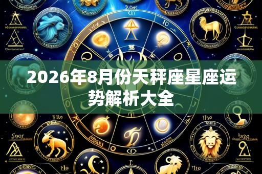 2026年8月份天秤座星座运势解析大全