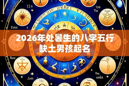 2026年处暑生的八字五行缺土男孩起名