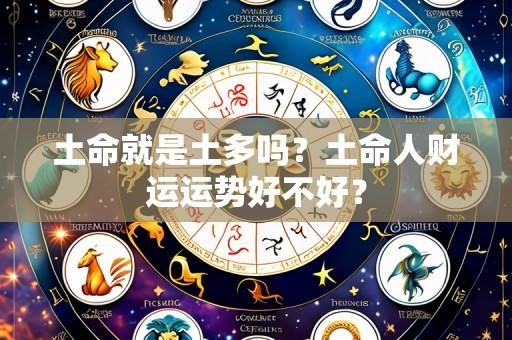 土命就是土多吗?土命人财运运势好不好?
