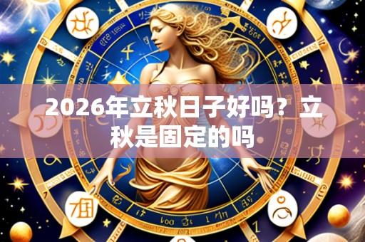 2026年立秋日子好吗?立秋是固定的吗