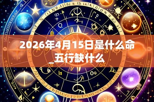 2026年4月15日是什么命_五行缺什么
