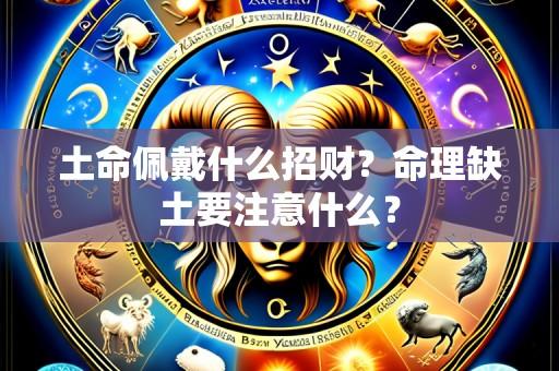 土命佩戴什么招财?命理缺土要注意什么?