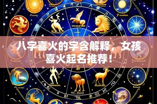 八字喜火的字含解释，女孩喜火起名推荐！