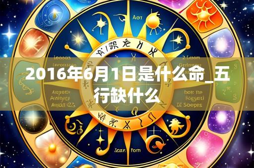 2016年6月1日是什么命_五行缺什么