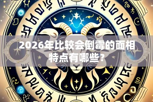 2026年比较会倒霉的面相特点有哪些?