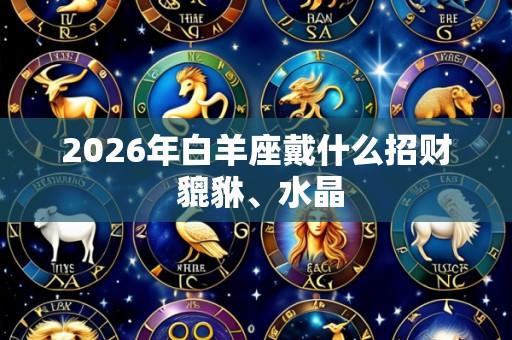 2026年白羊座戴什么招财 貔貅、水晶