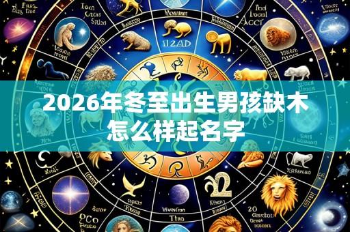 2026年冬至出生男孩缺木怎么样起名字