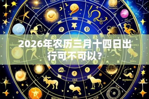 2026年农历三月十四日出行可不可以?