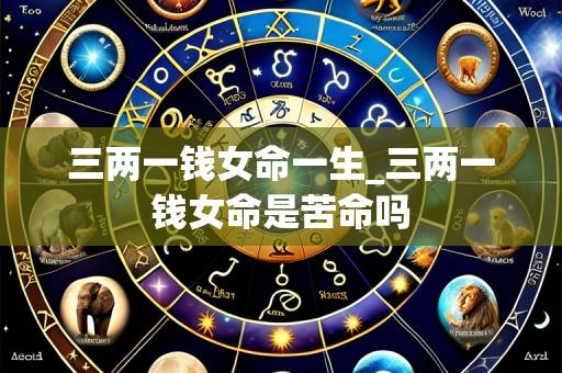 三两一钱女命一生_三两一钱女命是苦命吗