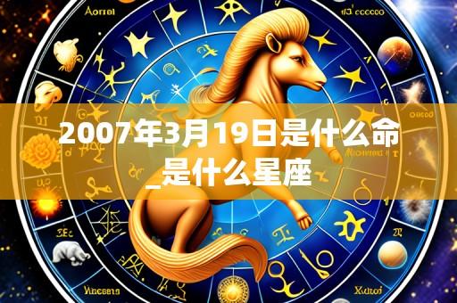 2007年3月19日是什么命_是什么星座