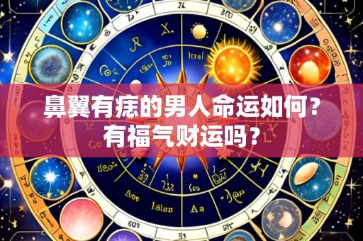 鼻翼有痣的男人命运如何?有福气财运吗?